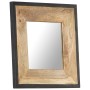 Solid mango wood mirror 50x50 cm by , Mirrors - Ref: Foro24-321629, Price: 59,76 €, Discount: %