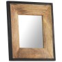 Solid mango wood mirror 50x50 cm by , Mirrors - Ref: Foro24-321629, Price: 59,76 €, Discount: %