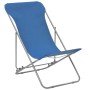 Folding beach chairs 2 units steel and blue oxford fabric by vidaXL, Garden chairs - Ref: Foro24-44358, Price: 74,23 €, Disco...