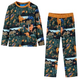 Pijama infantil de manga larga verde oscuro 92 de , Pijamas de niños - Ref: Foro24-13364, Precio: 16,08 €, Descuento: %