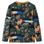 Dunkelgrüner langärmeliger Kinderpyjama 92 von , Kinderpyjamas - Ref: Foro24-13364, Preis: 16,08 €, Rabatt: %