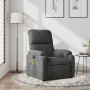 Sillón reclinable de masaje tela de microfibra gris oscuro de , Sillones - Ref: Foro24-373458, Precio: 225,04 €, Descuento: %