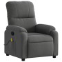 Sillón reclinable de masaje tela de microfibra gris oscuro de , Sillones - Ref: Foro24-373458, Precio: 221,30 €, Descuento: %