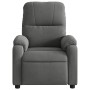 Sillón reclinable de masaje tela de microfibra gris oscuro de , Sillones - Ref: Foro24-373458, Precio: 221,30 €, Descuento: %