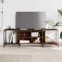 Engineered wood TV stand in smoked oak, 153x37x50 cm by , TV Furniture - Ref: Foro24-837604, Price: 70,05 €, Discount: %