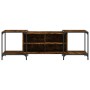 Engineered wood TV stand in smoked oak, 153x37x50 cm by , TV Furniture - Ref: Foro24-837604, Price: 70,05 €, Discount: %