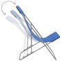 Folding beach chairs 2 units steel and blue oxford fabric by vidaXL, Garden chairs - Ref: Foro24-44358, Price: 74,23 €, Disco...