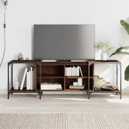 Mueble de TV madera de ingeniería marrón roble 153x37x50 cm de , Muebles TV - Ref: Foro24-837606, Precio: 73,99 €, Descuento: %