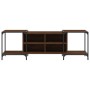 Engineered wood TV stand in brown oak color, 153x37x50 cm by , TV Furniture - Ref: Foro24-837606, Price: 72,29 €, Discount: %