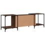 Engineered wood TV stand in brown oak color, 153x37x50 cm by , TV Furniture - Ref: Foro24-837606, Price: 72,29 €, Discount: %