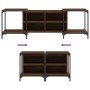 Engineered wood TV stand in brown oak color, 153x37x50 cm by , TV Furniture - Ref: Foro24-837606, Price: 72,29 €, Discount: %