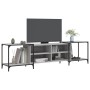 TV stand made of Sonoma gray engineered wood 203x37x50 cm by , TV Furniture - Ref: Foro24-837610, Price: 81,37 €, Discount: %