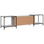 TV stand made of Sonoma gray engineered wood 203x37x50 cm by , TV Furniture - Ref: Foro24-837610, Price: 81,37 €, Discount: %