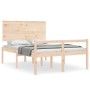 Cama para personas mayores con cabecero madera maciza de , Camas y somieres - Ref: Foro24-3195456, Precio: 175,58 €, Descuent...