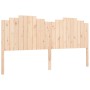 Bed frame with solid wood headboard 200x200 cm by , Beds and slatted bases - Ref: Foro24-3192316, Price: 178,99 €, Discount: %