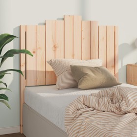 Solid pine wood bed headboard 106x4x110 cm by , Headboards and footboards - Ref: Foro24-818455, Price: 50,99 €, Discount: %