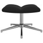 Silla de relajación con reposapiés terciopelo negro de , Sillones - Ref: Foro24-328134, Precio: 146,99 €, Descuento: %