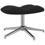 Silla de relajación con reposapiés terciopelo negro de , Sillones - Ref: Foro24-328134, Precio: 146,99 €, Descuento: %