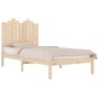 Solid pine wood bed frame 100x200 cm by , Beds and slatted bases - Ref: Foro24-3103768, Price: 103,99 €, Discount: %