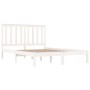 Estructura de cama madera maciza de pino blanco 135x190 cm de , Camas y somieres - Ref: Foro24-3103819, Precio: 131,99 €, Des...