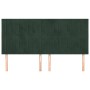 Headboards 4 units of dark green velvet 80x5x78/88 cm by , Headboards and footboards - Ref: Foro24-3116627, Price: 112,99 €, ...