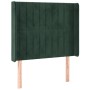 Dark green velvet LED headboard 93x16x118/128 cm by , Headboards and footboards - Ref: Foro24-3124325, Price: 92,48 €, Discou...