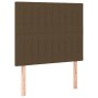 Dark brown fabric bed frame with headboard 80x200 cm by , Beds and slatted bases - Ref: Foro24-3125174, Price: 154,95 €, Disc...