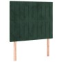 Dark green velvet bed frame with headboard 80x200 cm by , Beds and slatted bases - Ref: Foro24-3125846, Price: 134,21 €, Disc...