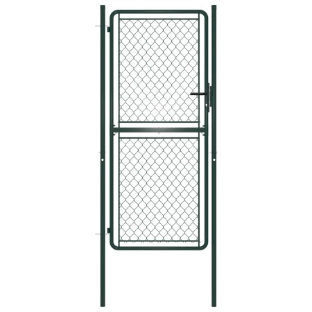 Green steel garden fence gate 100x175 cm by vidaXL, garden gates - Ref: Foro24-144406, Price: 169,24 €, Discount: %