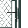 Green steel garden fence gate 100x175 cm by vidaXL, garden gates - Ref: Foro24-144406, Price: 169,24 €, Discount: %