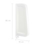 Separador de privacidad de urinario de pared cerámica blanco de vidaXL, Urinarios - Ref: Foro24-143852, Precio: 146,94 €, Des...