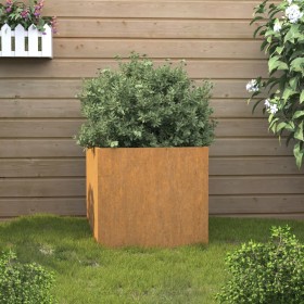 Jardinera de acero corten 49x47x46 cm de , Maceteros y jardineras - Ref: Foro24-821551, Precio: 69,43 €, Descuento: %