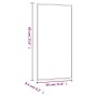 Rectangular glass wall mirror 30x60 cm by , Mirrors - Ref: Foro24-350443, Price: 30,72 €, Discount: %