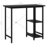 Escritorio para ordenador de MDF y metal negro 80x40x72 cm de , Escritorios - Ref: Foro24-20554, Precio: 63,10 €, Descuento: %