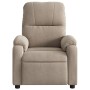 Sillón reclinable de masaje tela de microfibra gris taupe de , Sillones - Ref: Foro24-373456, Precio: 250,76 €, Descuento: %