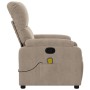 Massagesessel aus taupegrauem Mikrofaserstoff von , Sessel - Ref: Foro24-373456, Preis: 250,76 €, Rabatt: %