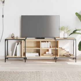 Mueble de TV madera de ingeniería roble Sonoma 153x37x50 cm de , Muebles TV - Ref: Foro24-837603, Precio: 69,99 €, Descuento: %