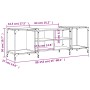 Mueble de TV madera de ingeniería roble Sonoma 153x37x50 cm de , Muebles TV - Ref: Foro24-837603, Precio: 69,82 €, Descuento: %