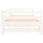 Trundle sofa bed solid white pine wood 90x190 cm by , Beds and slatted bases - Ref: Foro24-840136, Price: 168,94 €, Discount: %