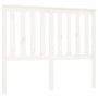 Solid white pine wood bed headboard 141x6x101 cm by , Headboards and footboards - Ref: Foro24-818516, Price: 66,02 €, Discoun...