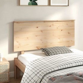 Solid pine wood bed headboard 139x6x82.5 cm by , Headboards and footboards - Ref: Foro24-819165, Price: 65,99 €, Discount: %