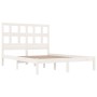 Estructura de cama madera maciza de pino blanca 150x200 cm de , Camas y somieres - Ref: Foro24-3104484, Precio: 141,00 €, Des...