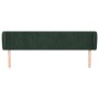 Dark green velvet headboard 203x23x78/88 cm by , Headboards and footboards - Ref: Foro24-3117451, Price: 75,44 €, Discount: %