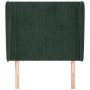 Headboard with dark green velvet ears 103x23x118/128cm by , Headboards and footboards - Ref: Foro24-3118239, Price: 86,32 €, ...