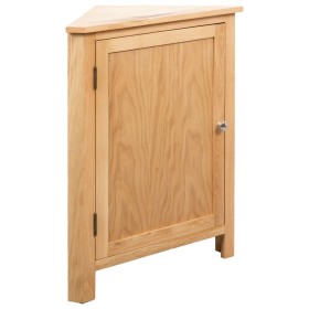 Solid oak wood corner cabinet 59x45x80 cm by vidaXL, Lockers and storage cabinets - Ref: Foro24-247040, Price: 189,97 €, Disc...