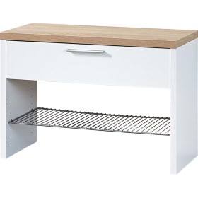 Germania Shoe bench Top white and Sonoma oak 3192-178 by Germania, Shoe racks and shoe organizers - Ref: Foro24-422778, Price...