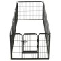 Dog pen 8 steel panels 60x80 cm black by vidaXL, Dog kennels and fences - Ref: Foro24-170572, Price: 144,16 €, Discount: %