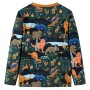 Pijama infantil de manga larga verde oscuro 128 de , Pijamas de niños - Ref: Foro24-13367, Precio: 13,66 €, Descuento: %