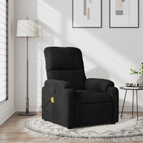 Black Microfiber Fabric Massage Recliner by , Armchairs - Ref: Foro24-373459, Price: 242,67 €, Discount: %