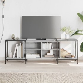 Mueble de TV madera de ingeniería gris Sonoma 153x37x50 cm de , Muebles TV - Ref: Foro24-837605, Precio: 73,99 €, Descuento: %